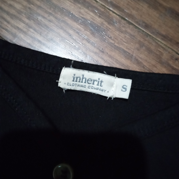 Inherit Clothing Company Black Buttoned Midi Dress - Picture 2 of 3